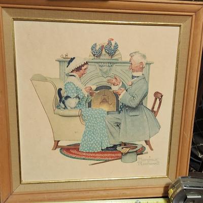 Old couple Norman Rockwell picture