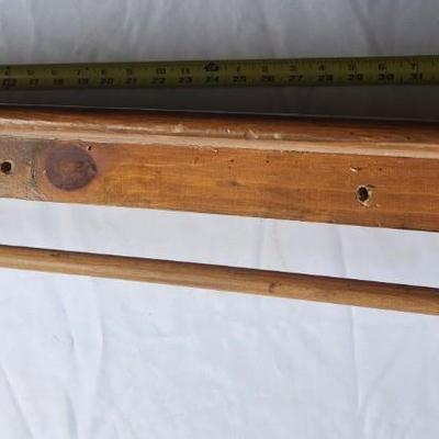 Wooden wall shelf