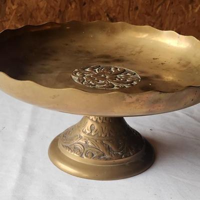 Brushed Brass cake plate