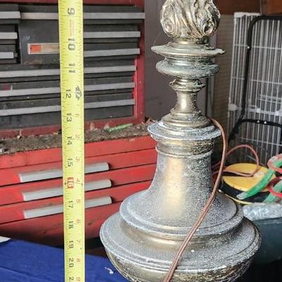Brass lamp tall - no shade