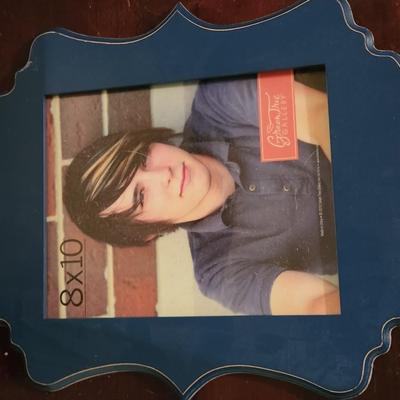 Blue wall frame
