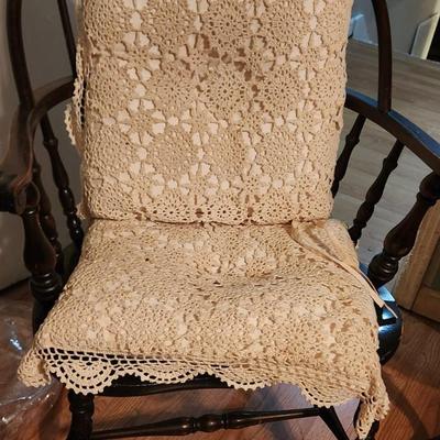 Wood Chair w/cushions