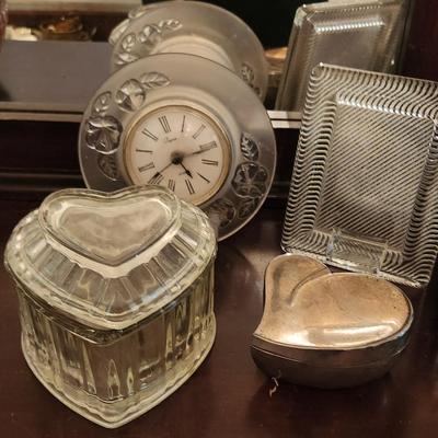 Glass and silver set