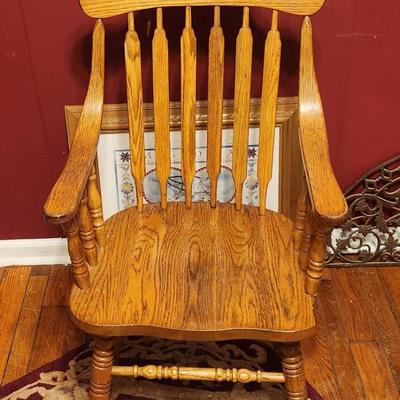 Solid wooden chair