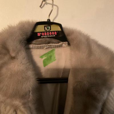 Full length faux grey fur medium