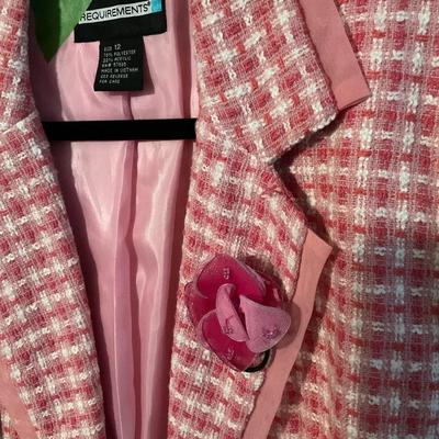 Pink gingham blazer size 12