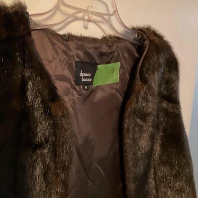 Dennis Brasso brown faux fur vest size med