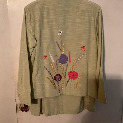 Indigo Moon lime skirt suit size med