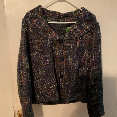 multi color woven jacket size 12