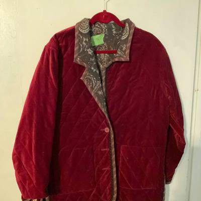 red velvet jacket
