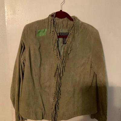 green suede jacket medium