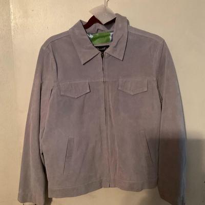 grey suede jacket medium