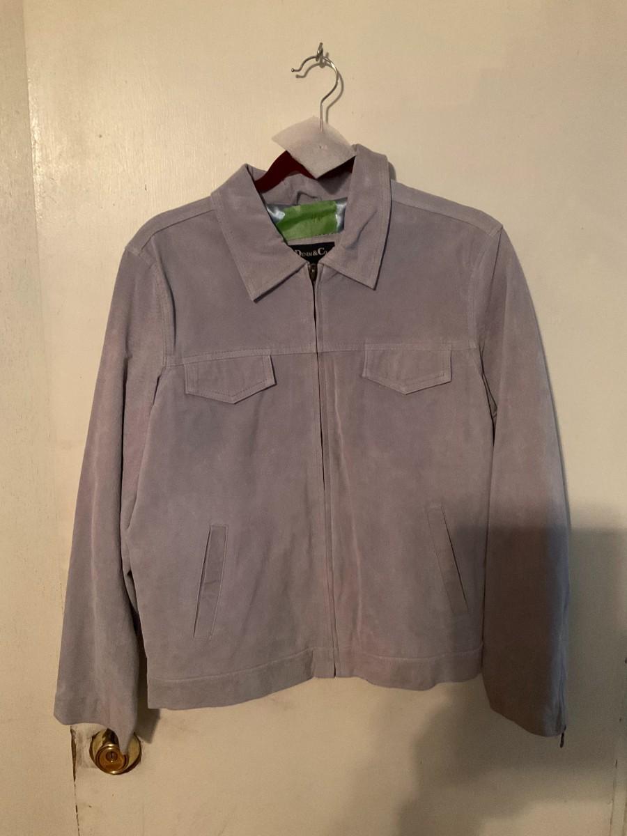 Grey Suede Jacket main image 1