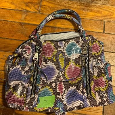 Aimee Kestenberg faux snake print purse