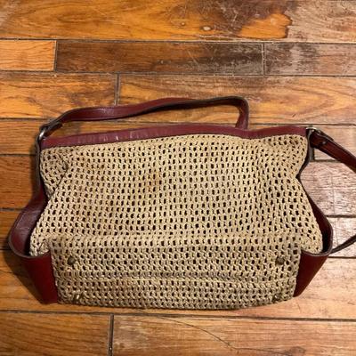 Etienne Aigner macrame purse