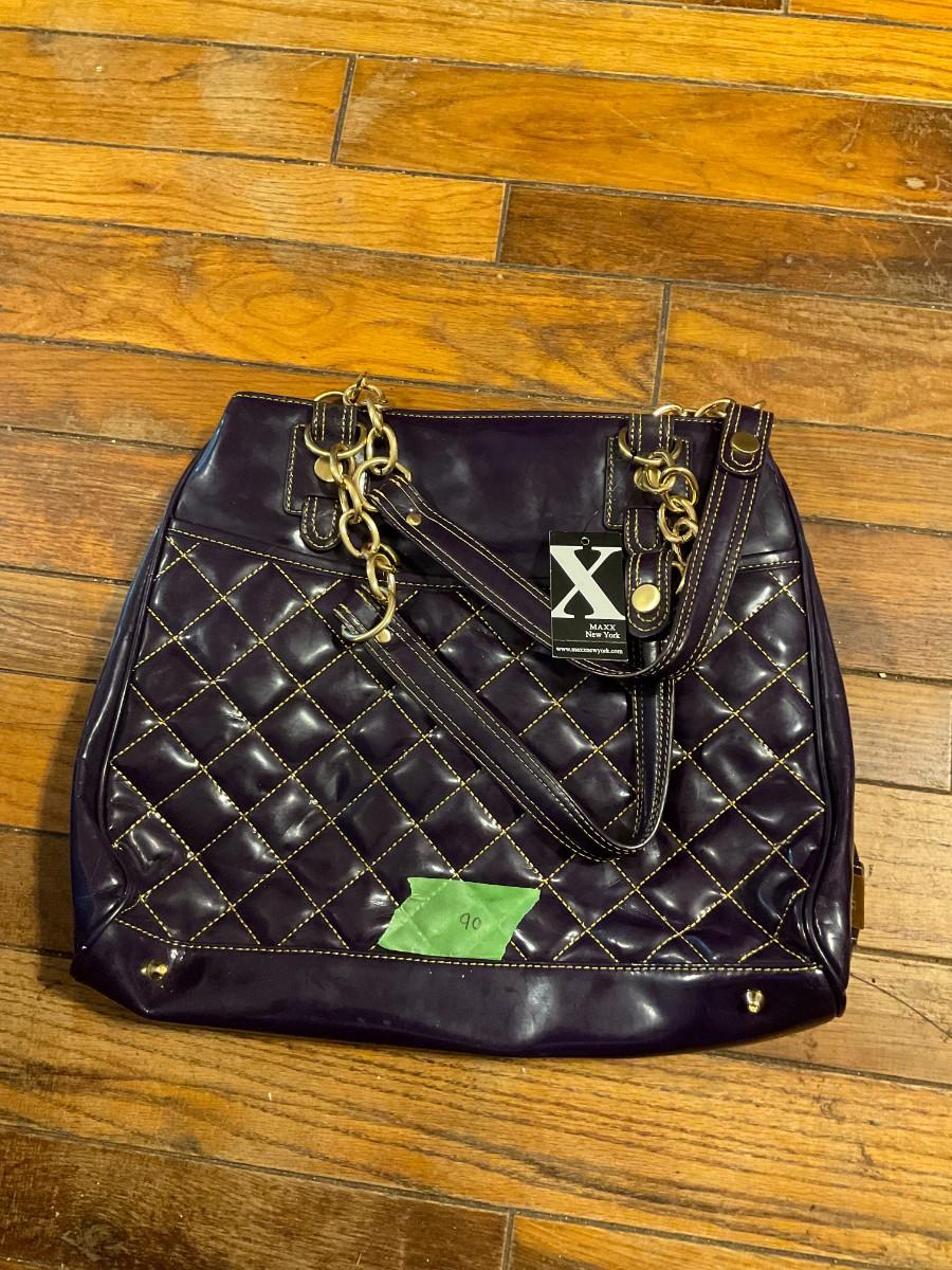 Maxx New York purple purse EstateSales