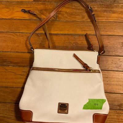 Dooney and Bourke cream and tan purse