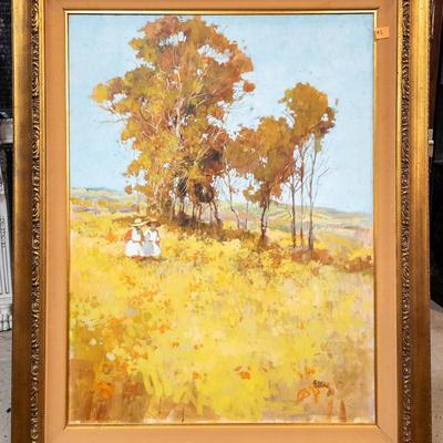 Mid-Twentieth Century Oil on Canvas