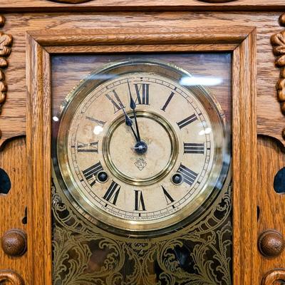 Oak Kitchen Clock