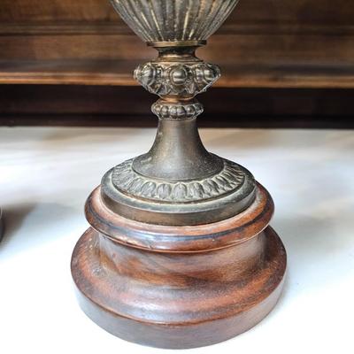 Pair of Urns with Cherubs