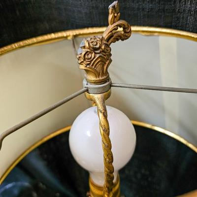 Austrian Majolica Boudoire Lamp