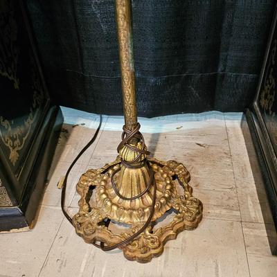 Antique Cast Metal Floor Lamp