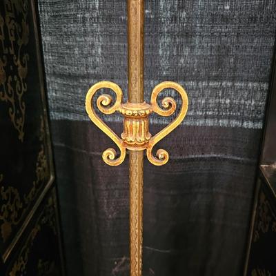 Antique Cast Metal Floor Lamp