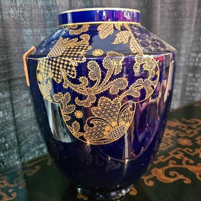French Cobalt Blue Vase