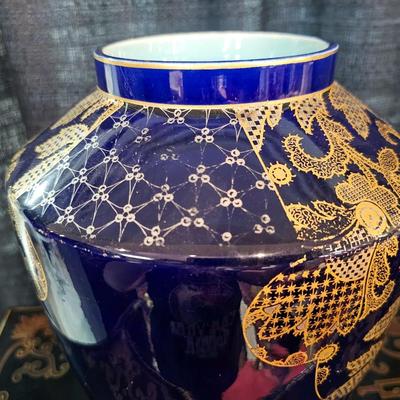 French Cobalt Blue Vase