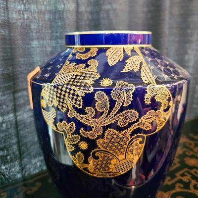French Cobalt Blue Vase