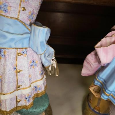 Antique French Chantilly Bisque Children