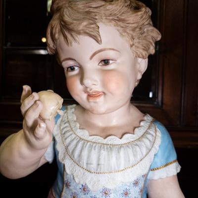 Antique French Chantilly Bisque Children