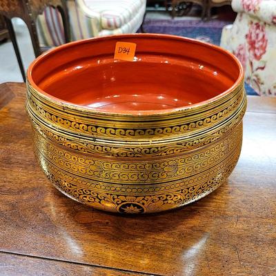 Heavy Gilt Lacquer Bowl