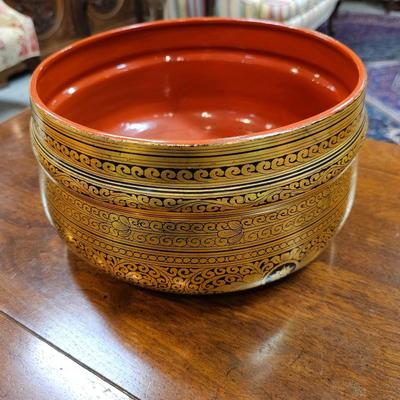 Heavy Gilt Lacquer Bowl