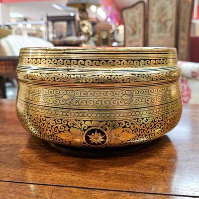 Heavy Gilt Lacquer Bowl