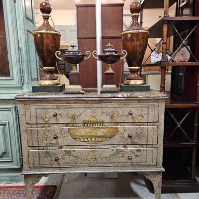 Pair of Mahogany Lamps