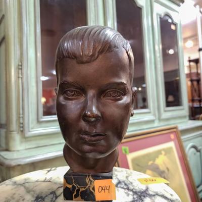 Bronze Head signed Morgan