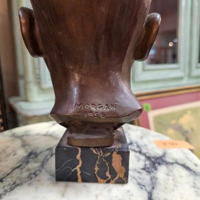 Bronze Head signed Morgan
