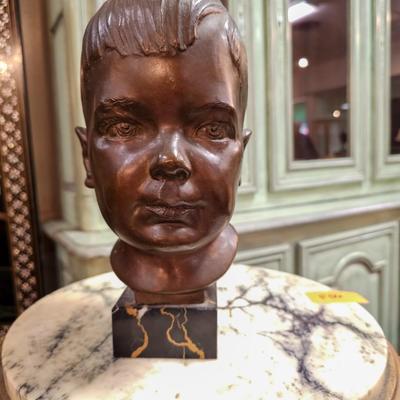 Bronze Head signed Morgan