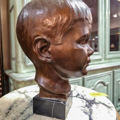 Bronze Head signed Morgan