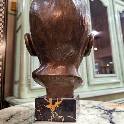 Bronze Head signed Morgan