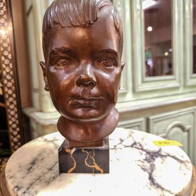 Bronze Head signed Morgan