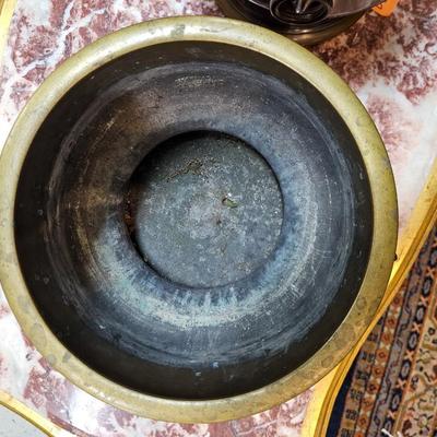 Pair Antique Bronze Censers