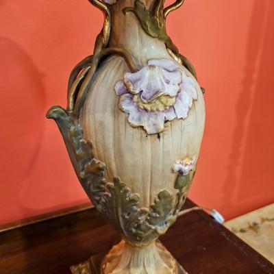 Pair Antique Amphora Lamps