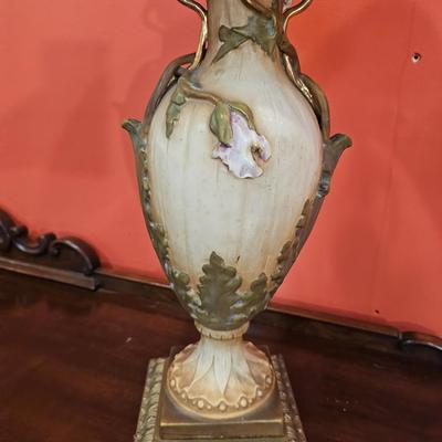 Pair Antique Amphora Lamps