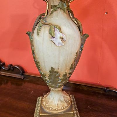 Pair Antique Amphora Lamps