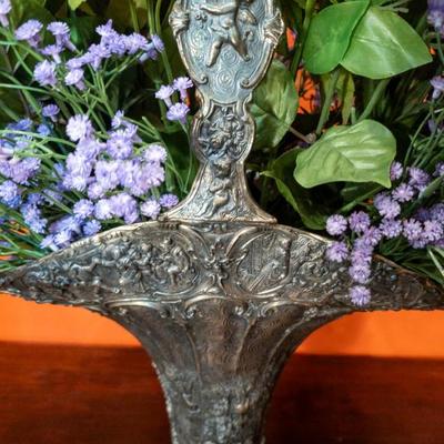 Antique Dutch Repousse Basket