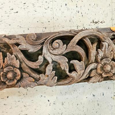 Antique Carved Wood Architectural Element