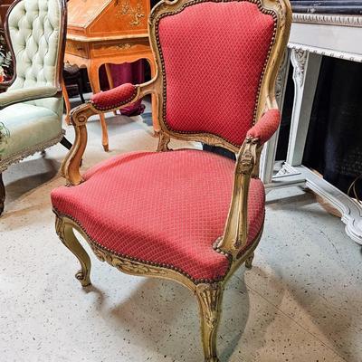 Two French Fauteux Chairs