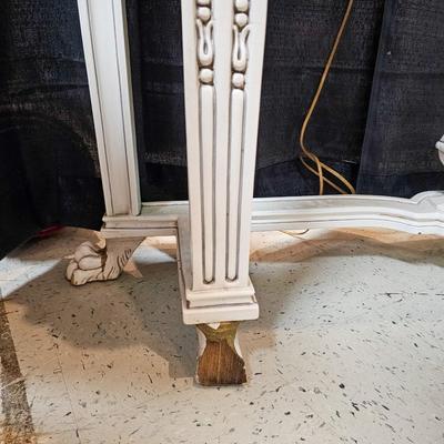 Painted Italian Marble Top Console Table